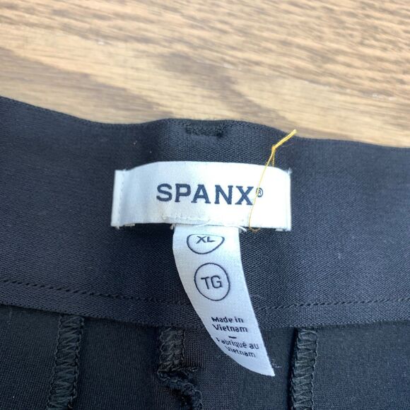 SPANX Perfect Fit Smooth Ponte Slim Straight Pants in Black Size XL - Picture 2 of 10